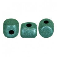 Les perles par Puca® Minos kralen Metallic mat green turquoise 23980/94104